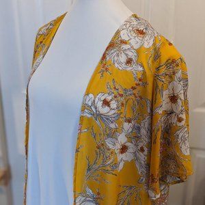Yellow Floral Kimono